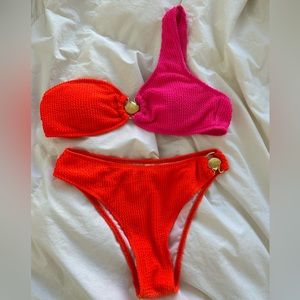 Color block bikini with Seashell detailing; never worn!!